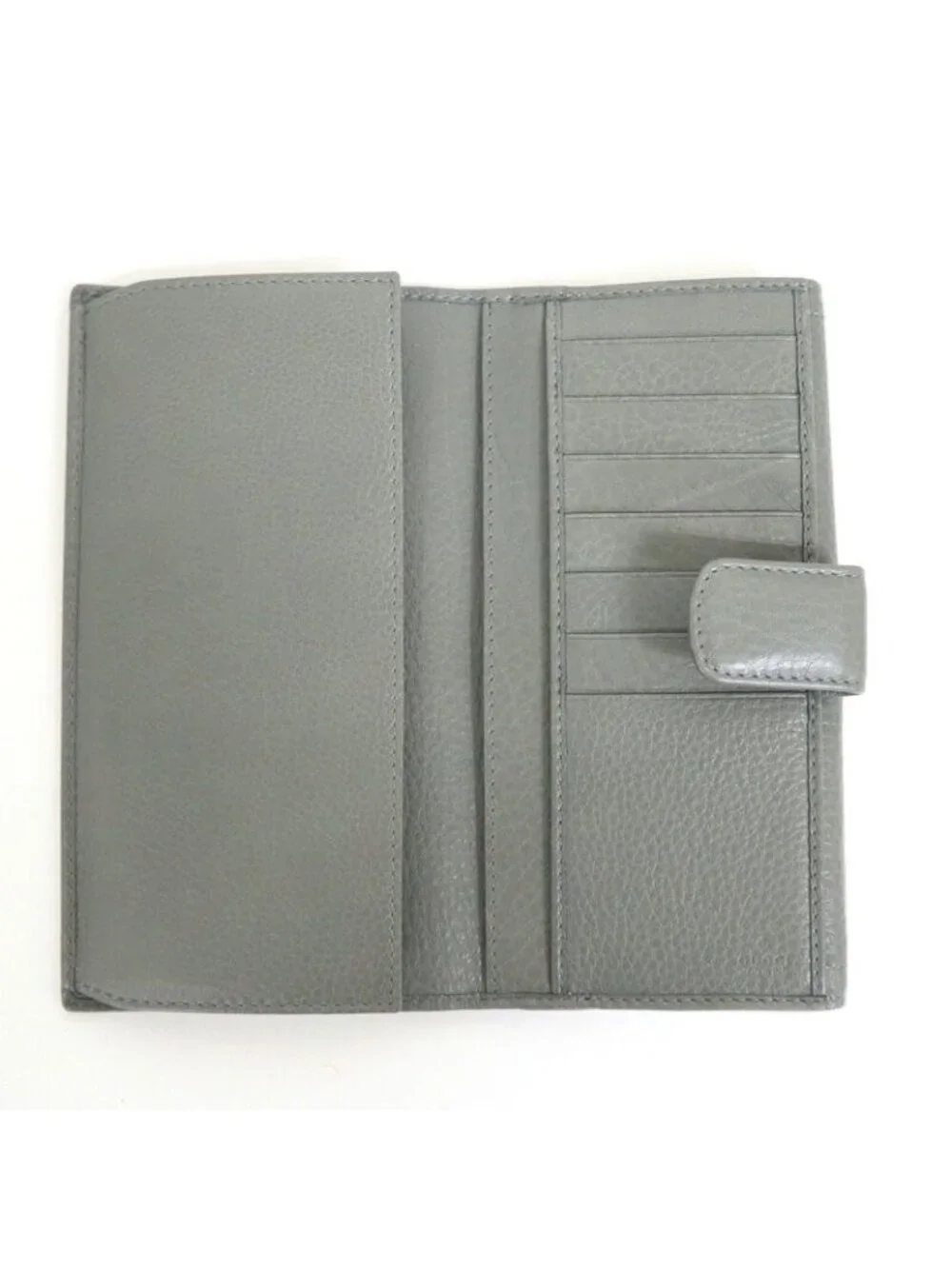 Gucci Horsebit Hook Wallet Leather Moss Gray Silver - Picture 6 of 8